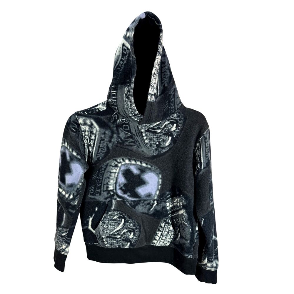 Jordan Sweatshirt Youth Medium Black Off Noir Jumpman Hoodie Sweater Nike Air